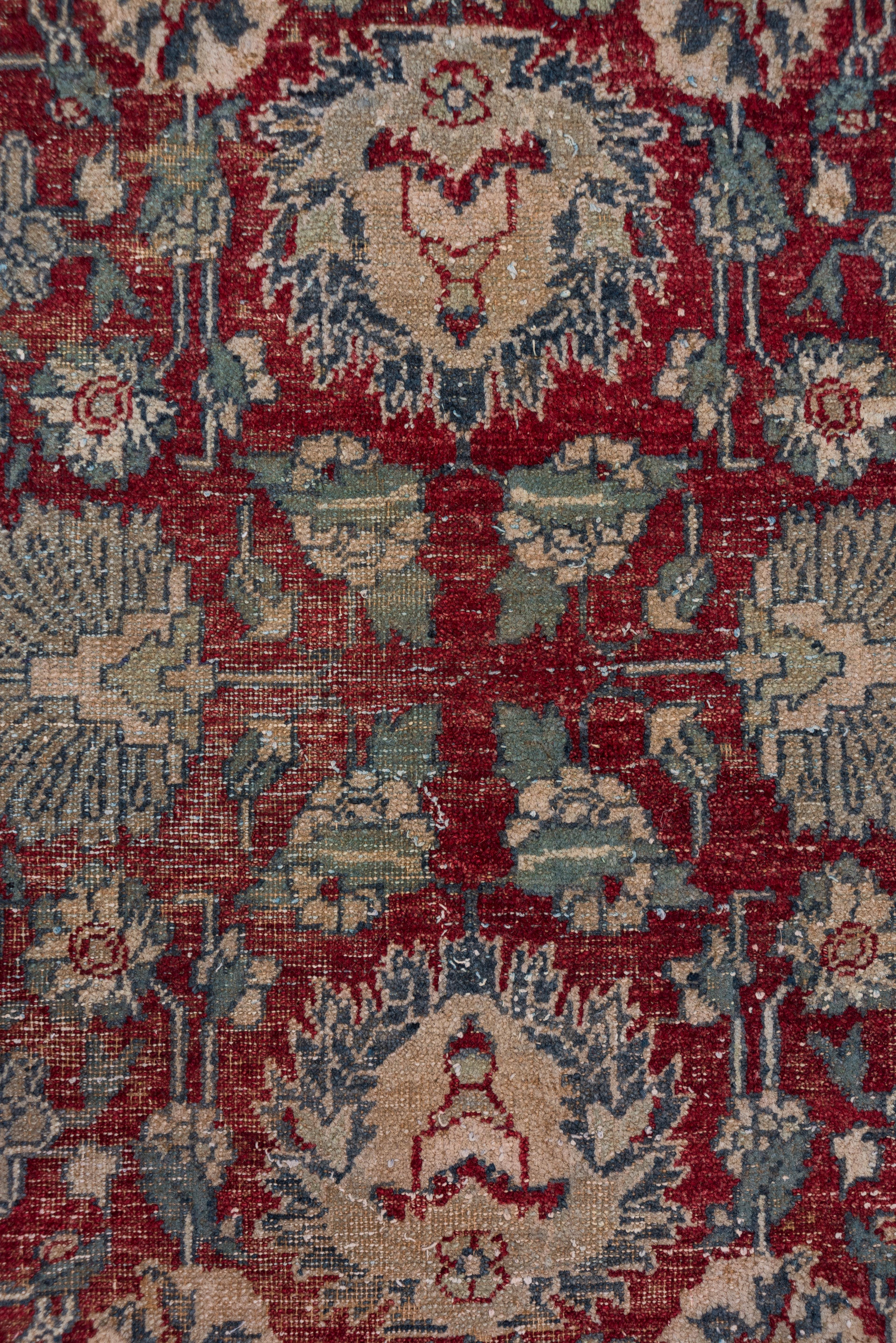 Indian Agra Carpet, Burgundy Field 2