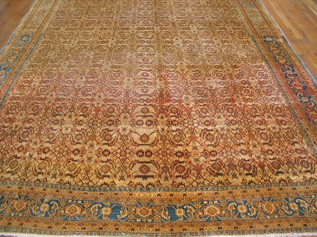 Indischer Agra-Teppich des frühen 20. Jahrhunderts ( 9' x 11'4
