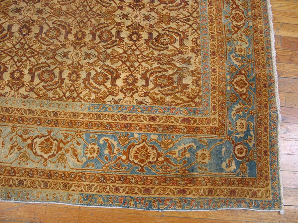 Hand-Knotted Early 20th Century N. Indian Agra Carpet ( 9' x 11'4