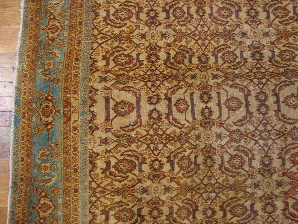 Wool Early 20th Century N. Indian Agra Carpet ( 9' x 11'4