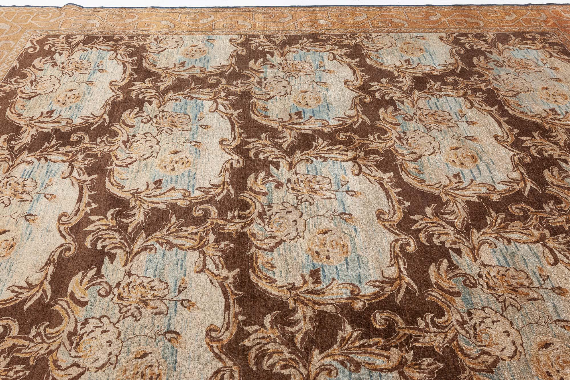 Indian Amritsar Rug (Size Adjusted) In Good Condition For Sale In New York, NY