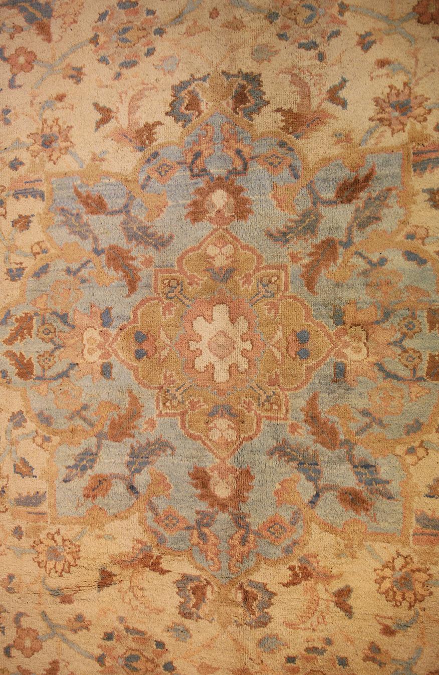 Indischer Amritsar-Teppich Weiche Farben im Zustand „Gut“ im Angebot in Ferrara, IT
