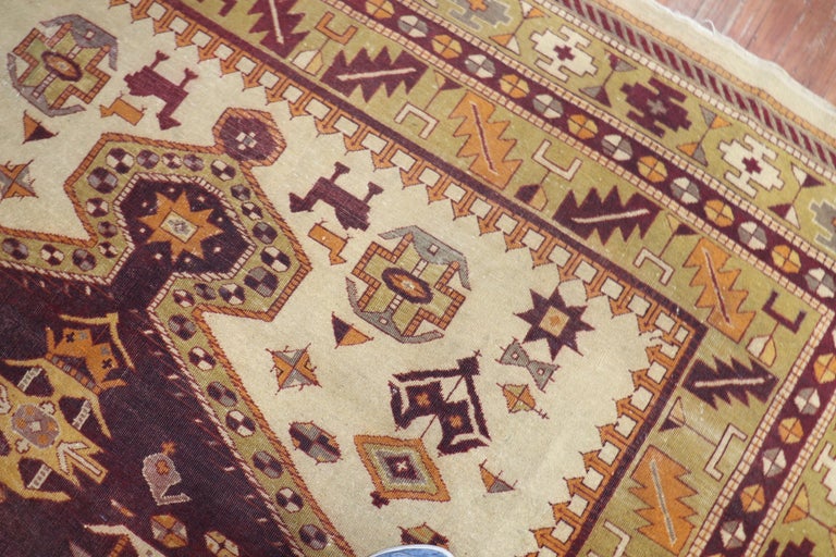 Indian Amritsar Square Rug For Sale at 1stDibs