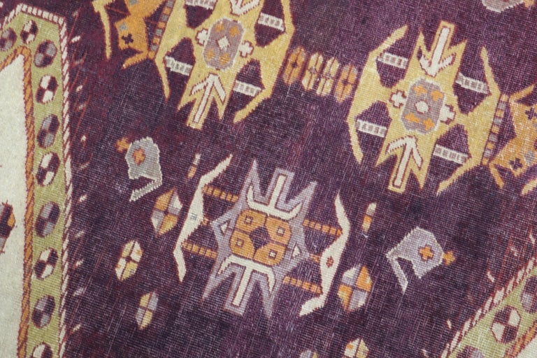 Indian Amritsar Square Rug For Sale at 1stDibs