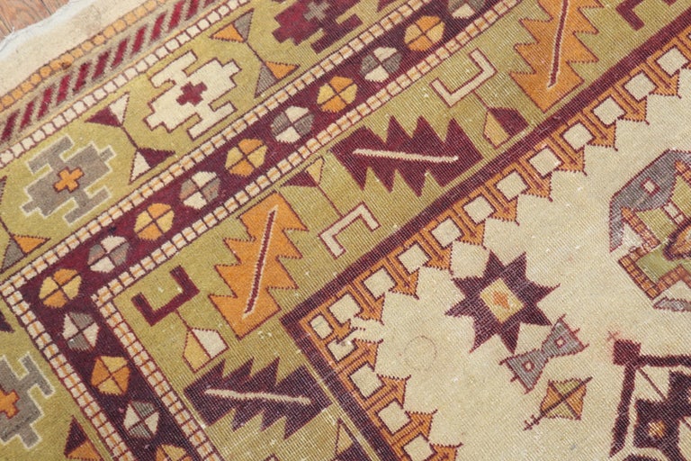 Indian Amritsar Square Rug For Sale at 1stDibs