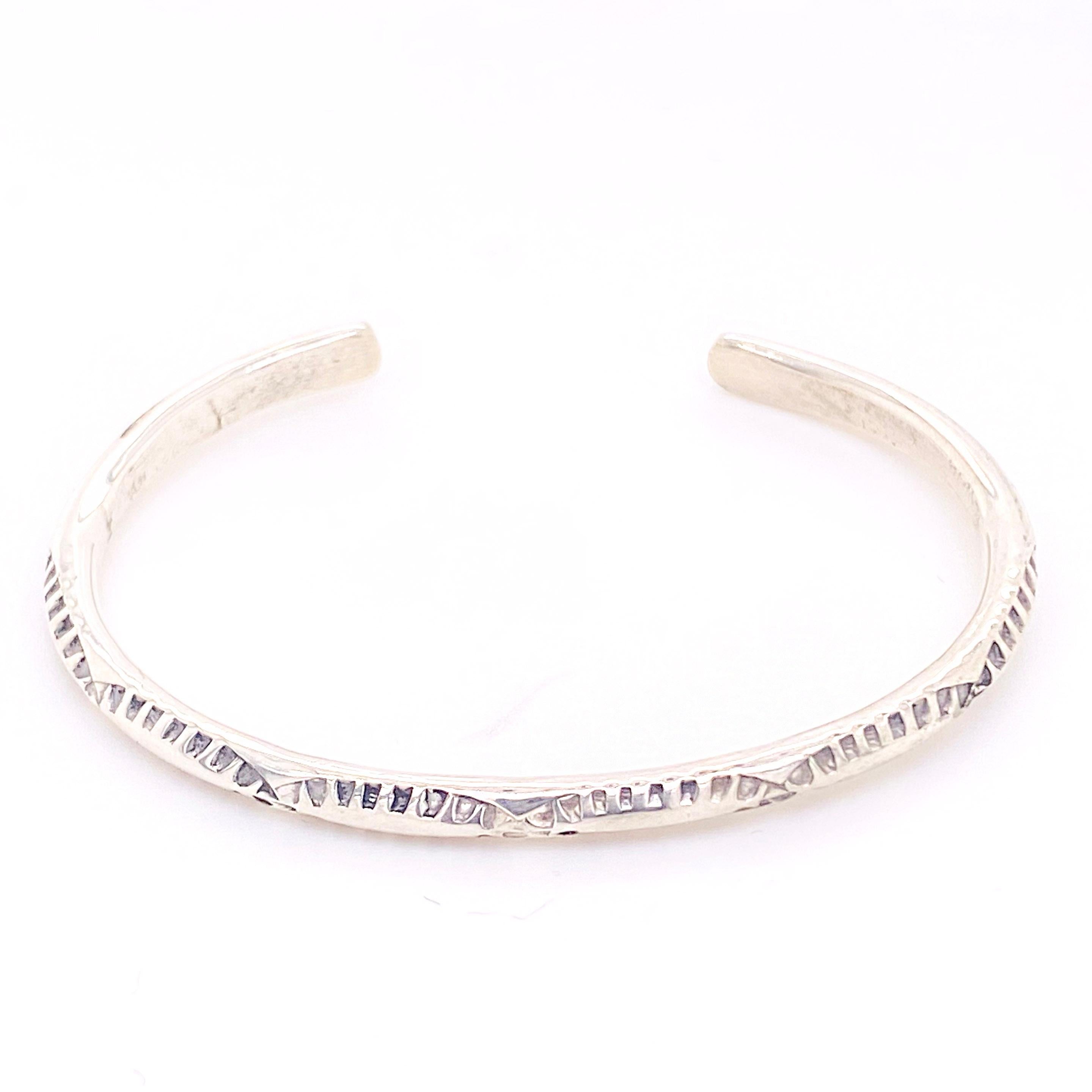 Adorn your baby with this precious Indian cuff bracelet. It was designed and handmade from pure sterling silver silver of .925. This is a great jewelry gift for a baby as it will stay in place and you don’t need to worry about it coming off or being