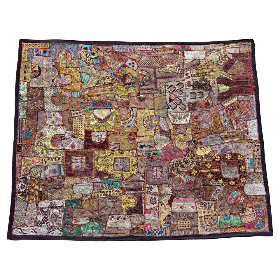 Antique Silk and Metallic Thread Tapestry 17th Century Continental For ...