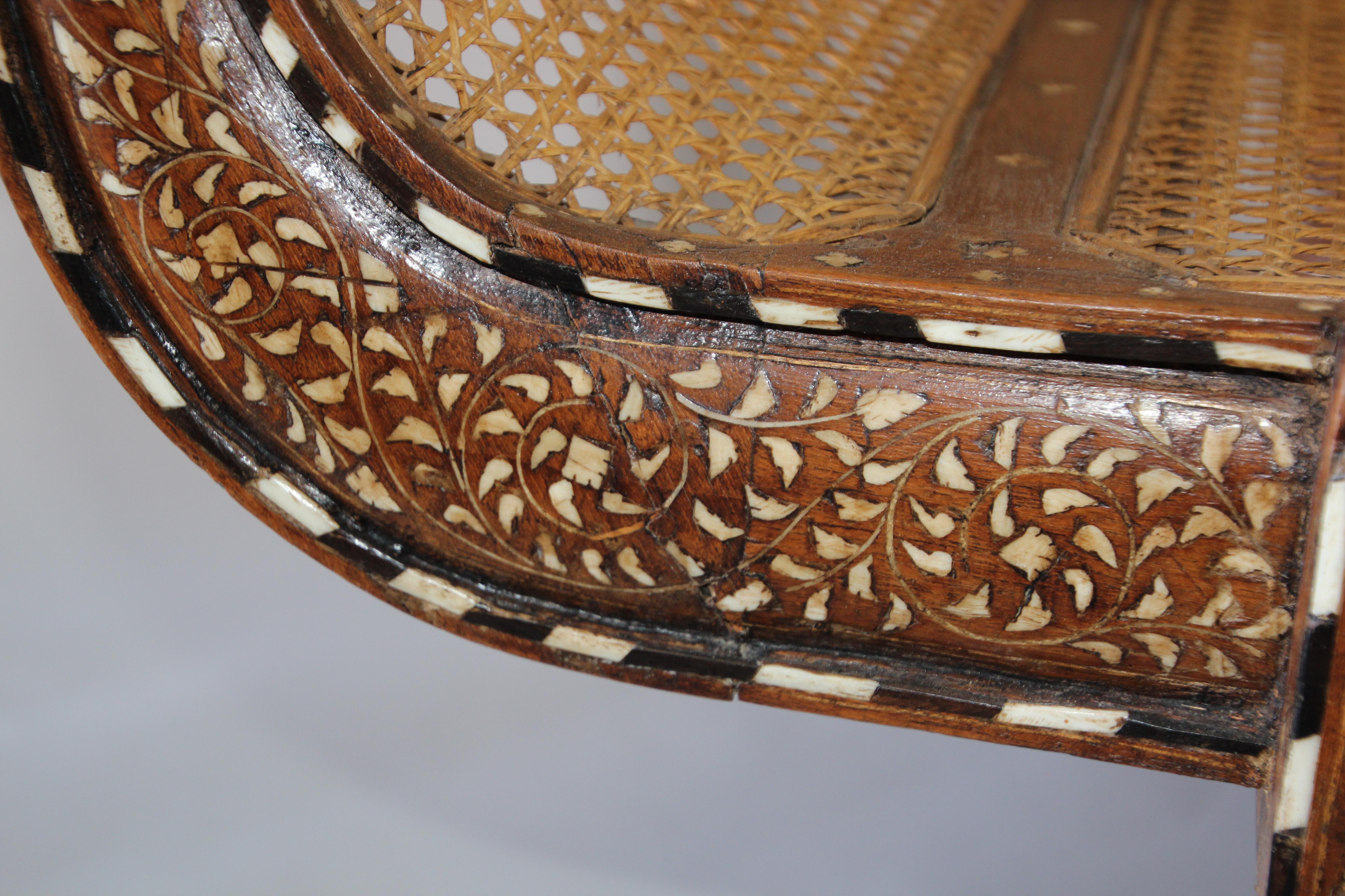 Indian Bone Inlaid Anglo-Indian Day Bed 3