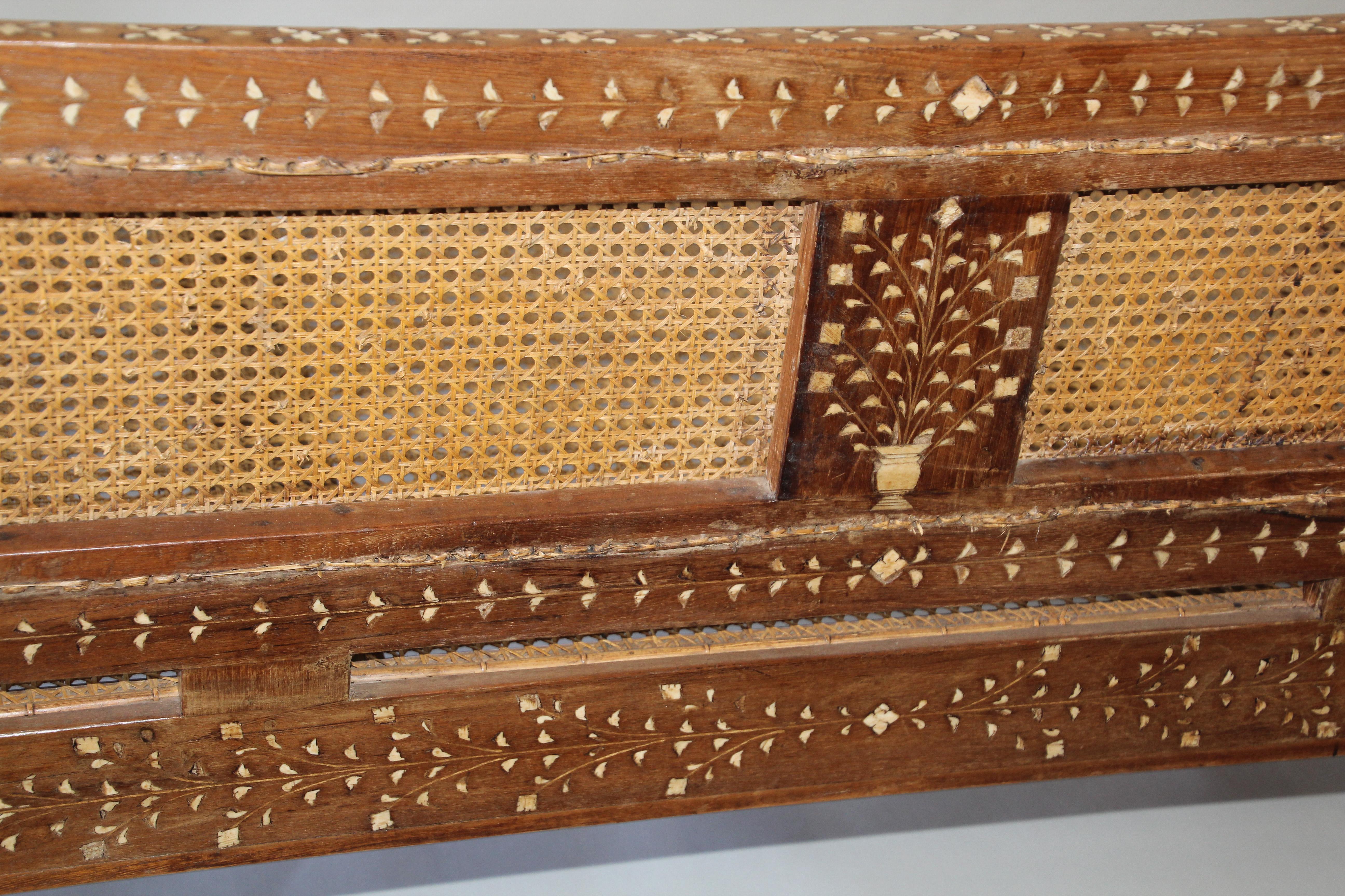 Indian Bone Inlaid Anglo-Indian Day Bed 8