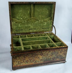 Indian Brass Covered Jewelry Box