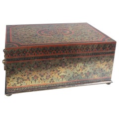 Indian Brass Covered Jewelry Box