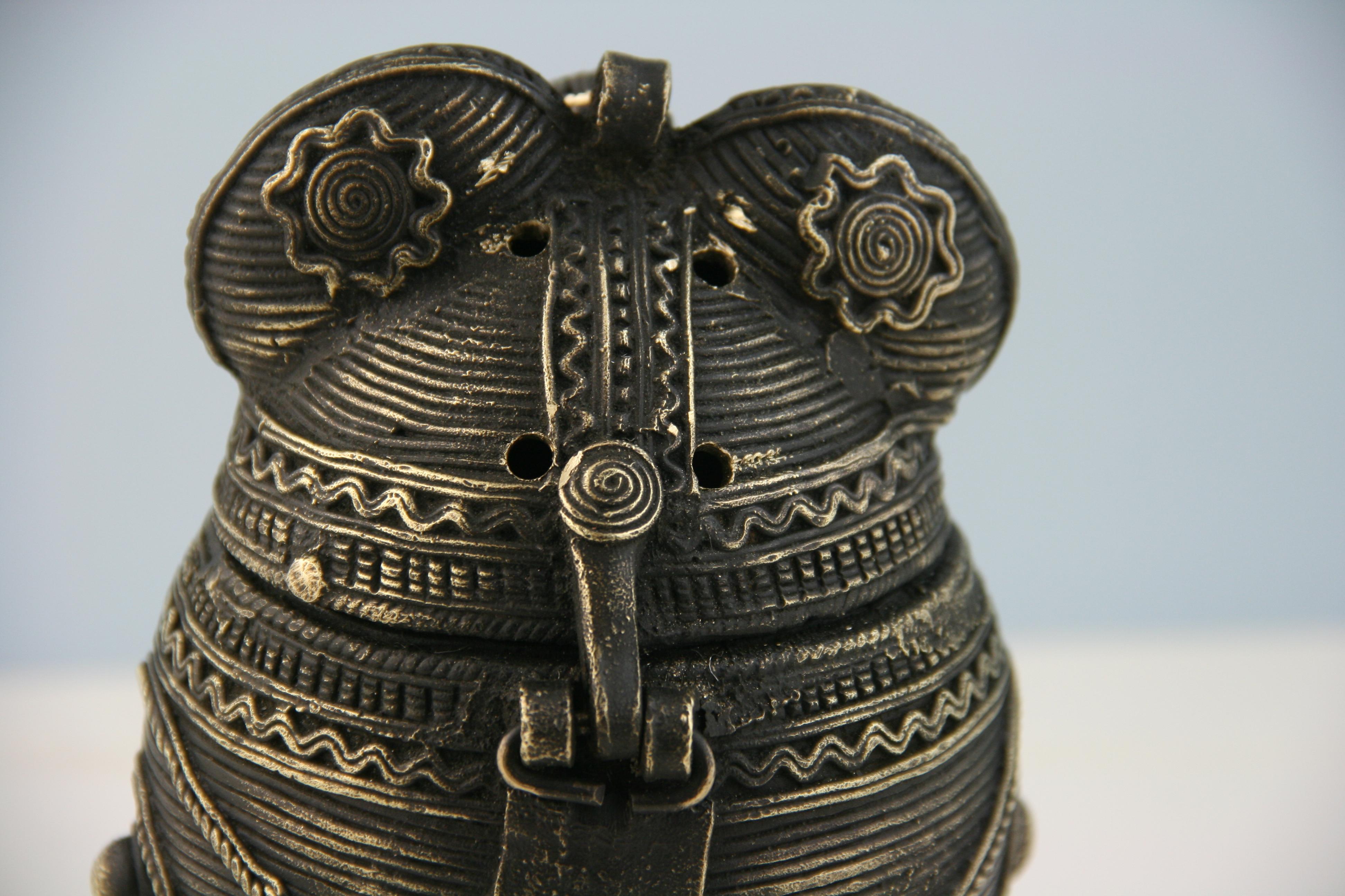 Indian Brass Owl Incense Burner / Lidded Box 1