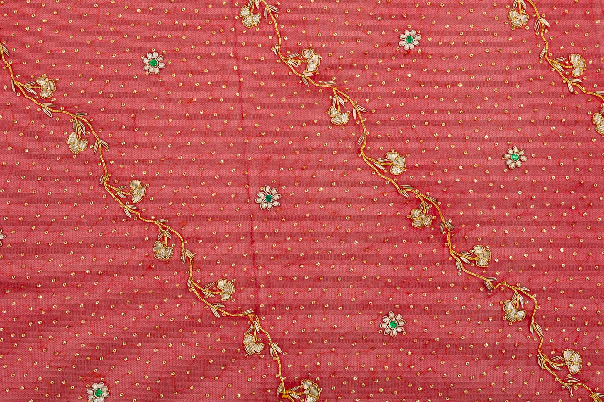 Silk Indian Bridal Veil as a Shawl For Sale