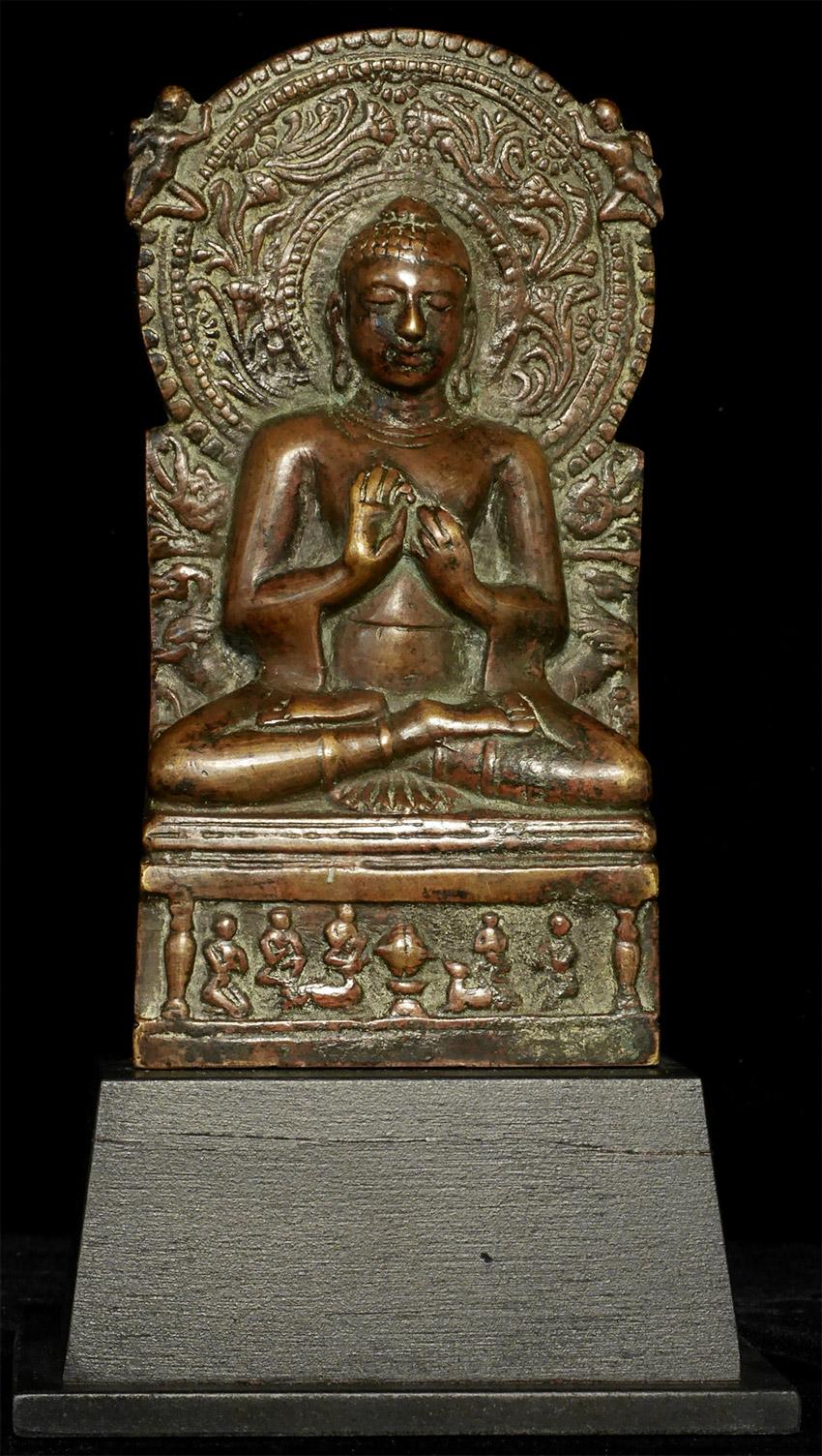 Indien Bouddha indien en bronze de forme classique, 7605 en vente
