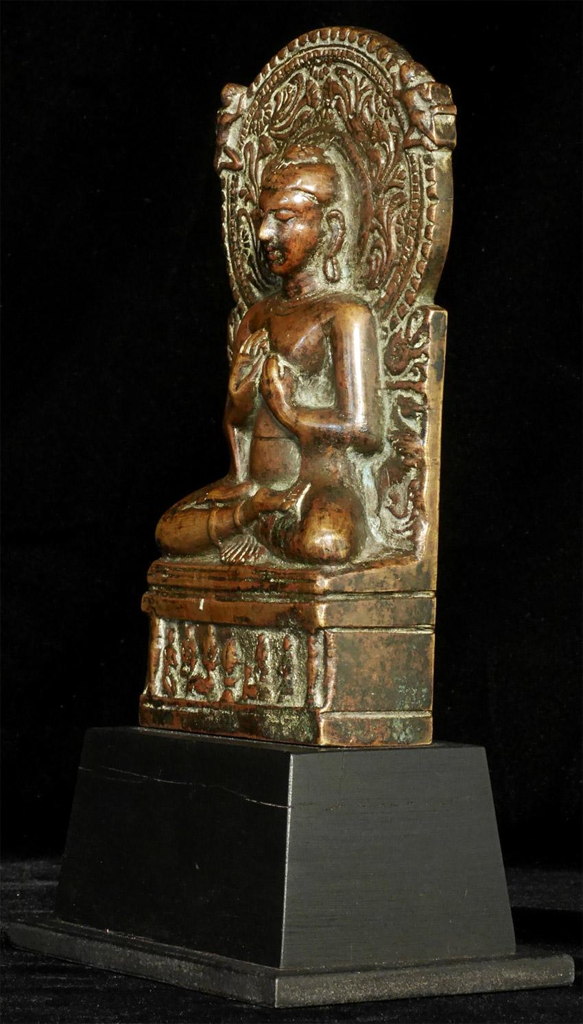 Bouddha indien en bronze de forme classique, 7605 Bon état - En vente à Ukiah, CA