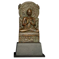 Buddha indiano in bronzo di forma classica, 7605