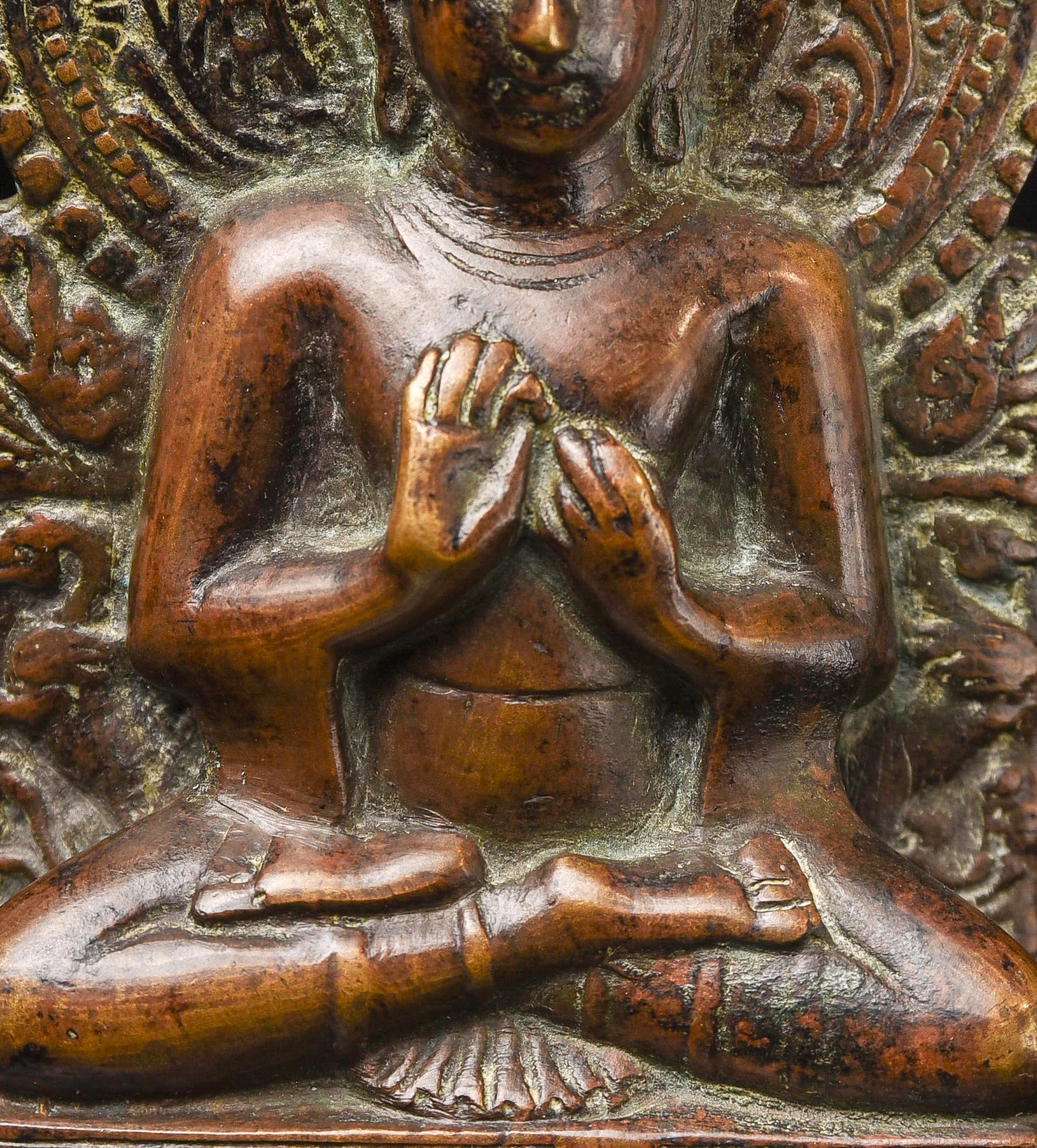 Bronze Bouddha indien en bronze de forme classique, 9885 en vente