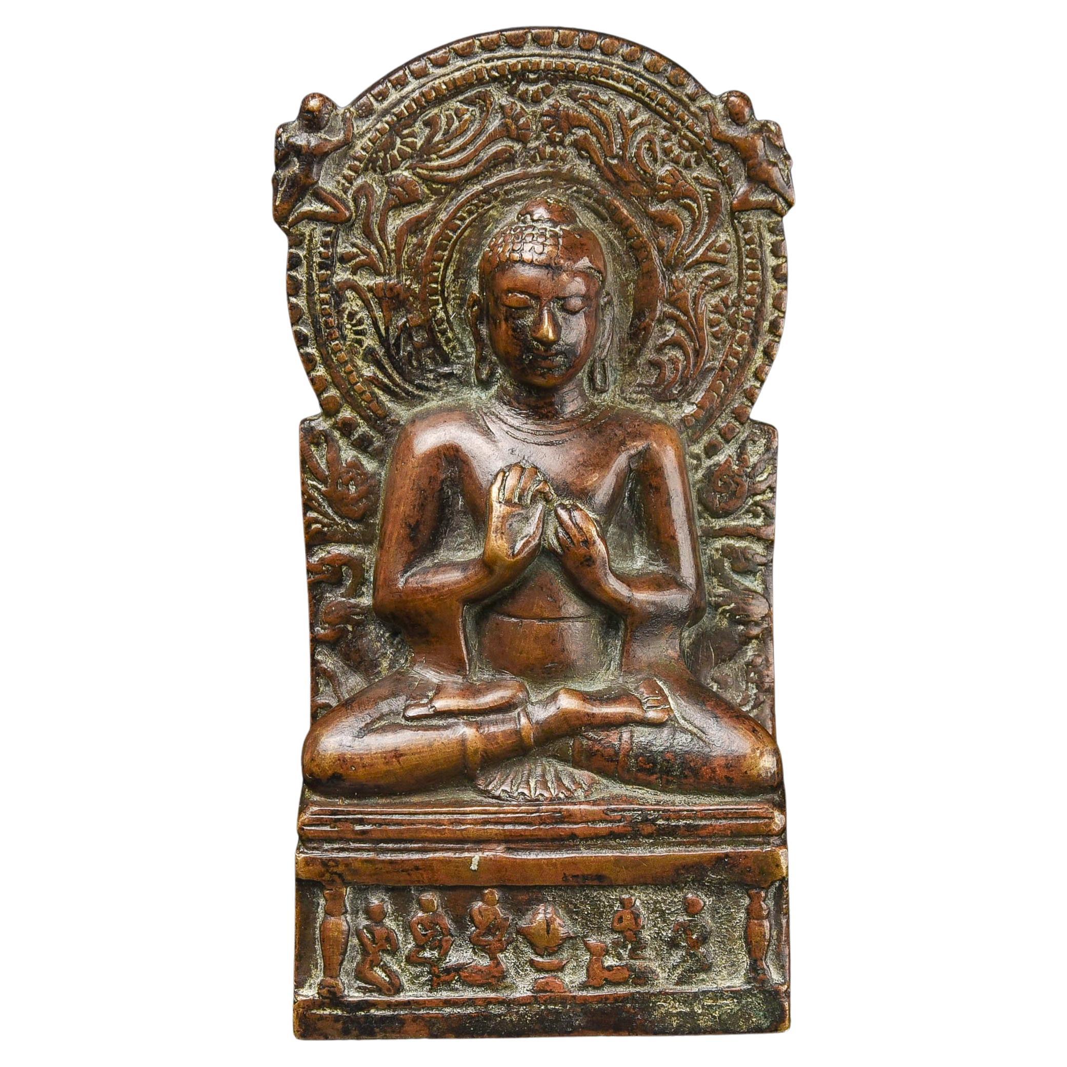 Bouddha indien en bronze de forme classique, 9885 en vente