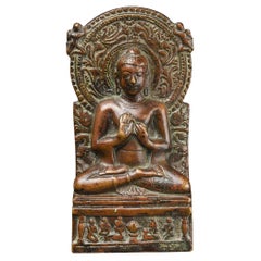 Bouddha indien en bronze de forme classique, 9885