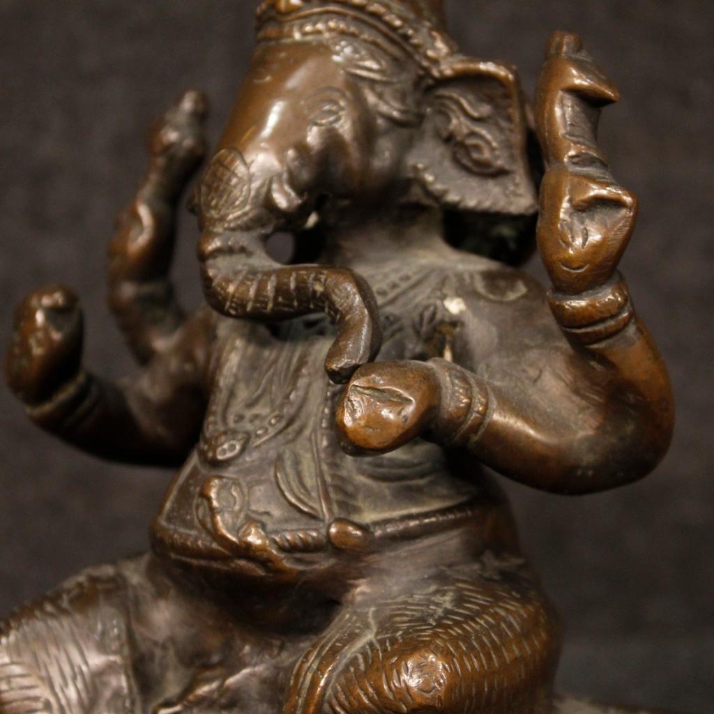 Indian Bronze Sculpture Depicting Divinity, 20th Century In Good Condition For Sale In London, GB