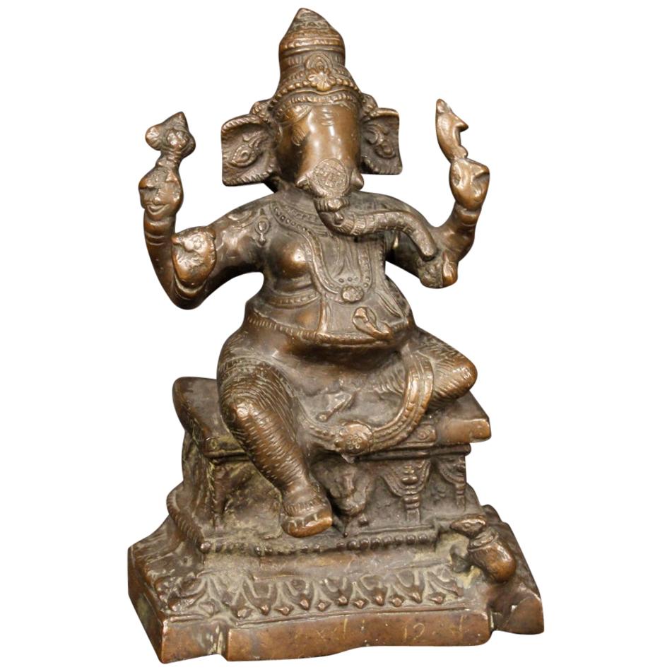 Indian Bronze Sculpture Depicting Divinity, 20th Century For Sale