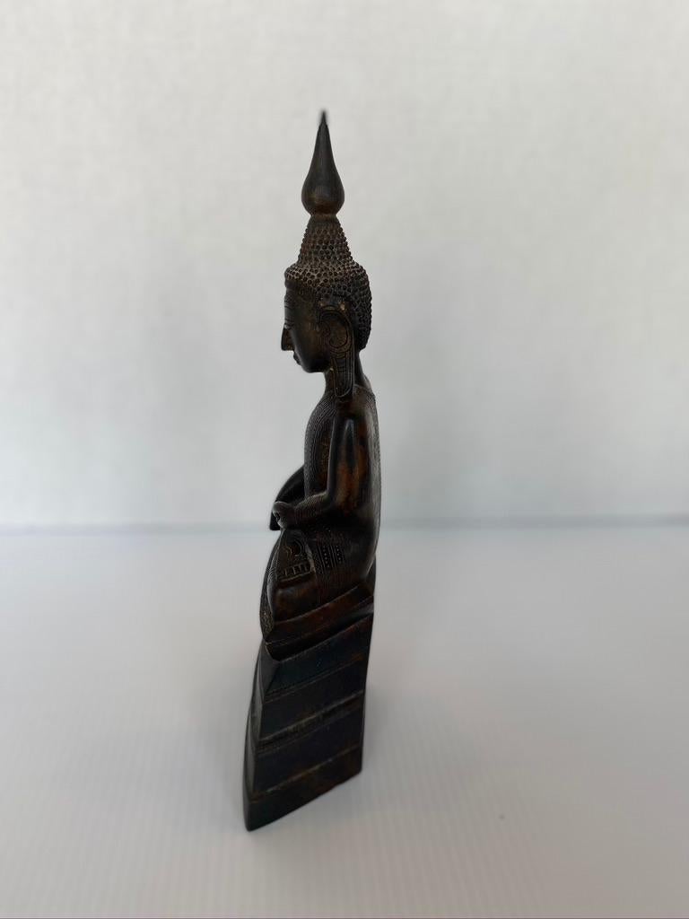 Indian Buddha Shan Bronze with Prayer Inside In Good Condition In Sarasota, FL