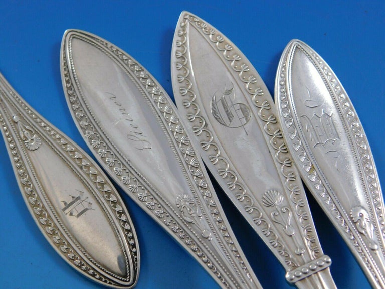 Indian by Whiting Sterling Silver Flatware Set Service 66 Pieces Dinner