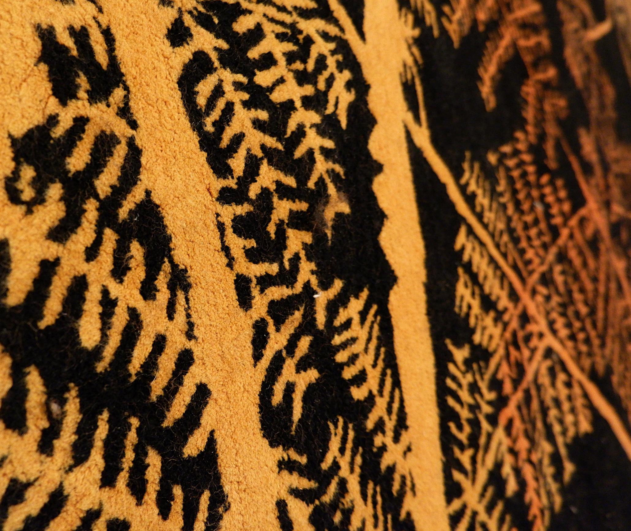 Fabric Indian Carpet, Roche Bobois, 1990's For Sale