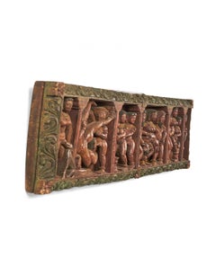 Indian Carved Erotic Wall Plaque