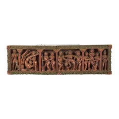 Indian Carved Erotic Wall Plaque