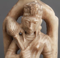 Indian Carved Hardstone Figural Relief Sculpture