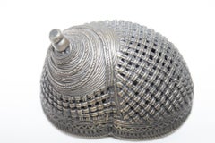 Indian Cast Brass Metal Incense Burner in a Snail Form