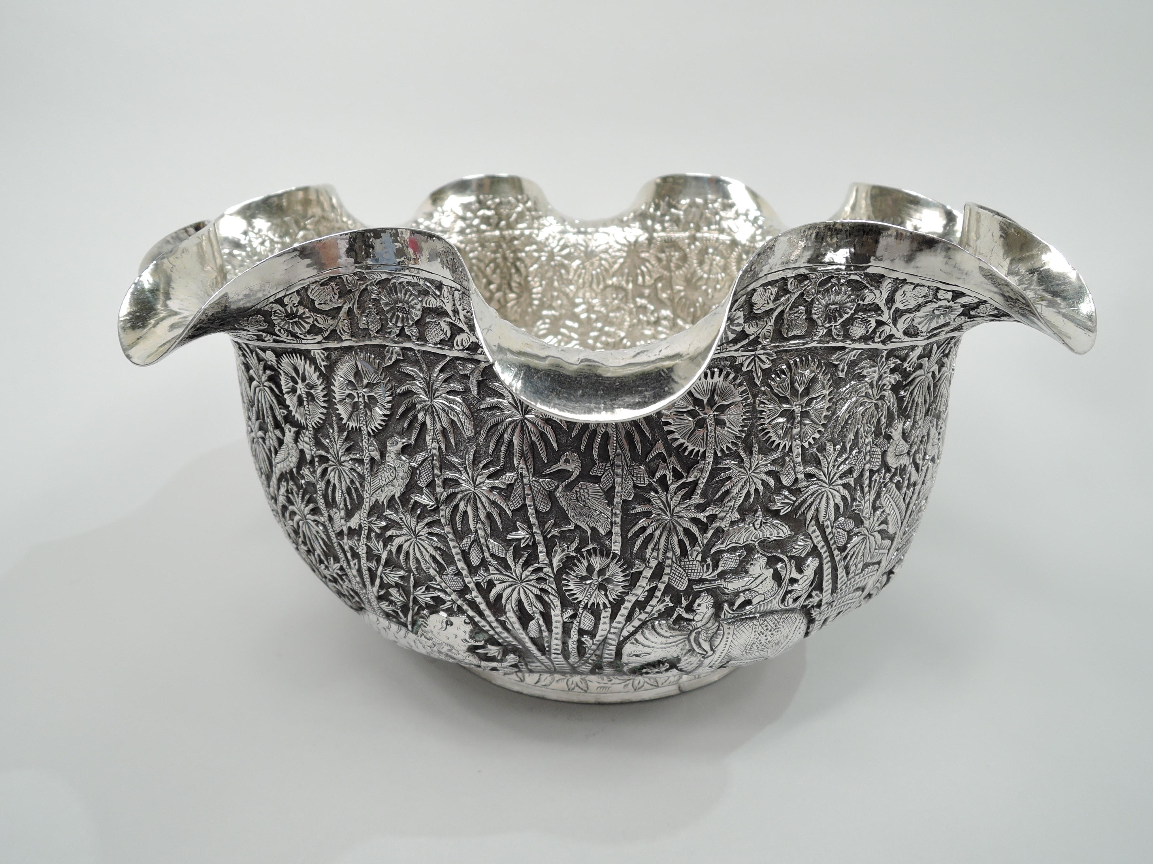 Anglo Raj Indian Colonial Lucknow Silver Bowl with Chicago Golf Club Association