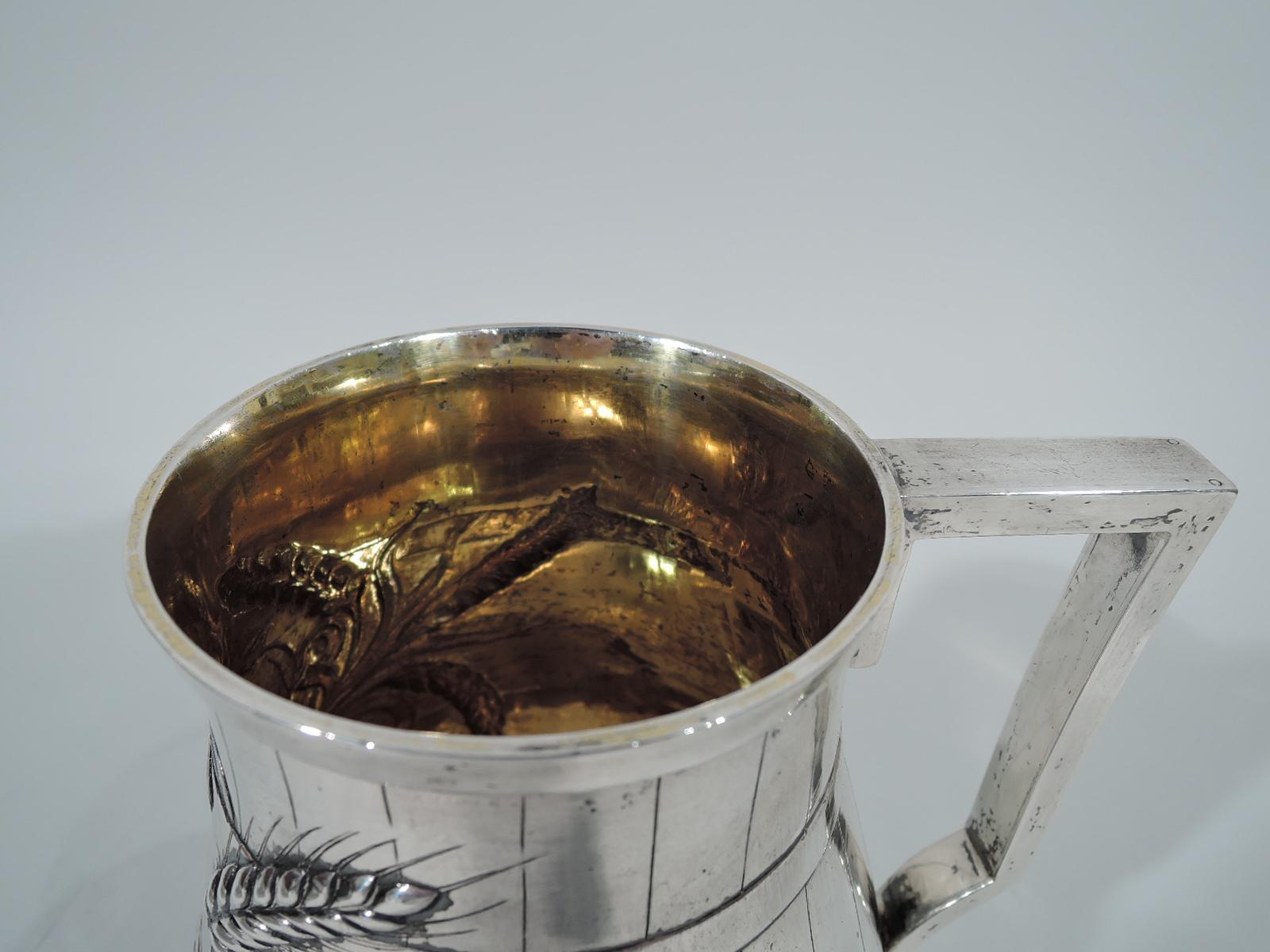 Indian Colonial Silver Beer Barrel Mug by Allan & Hayes 1