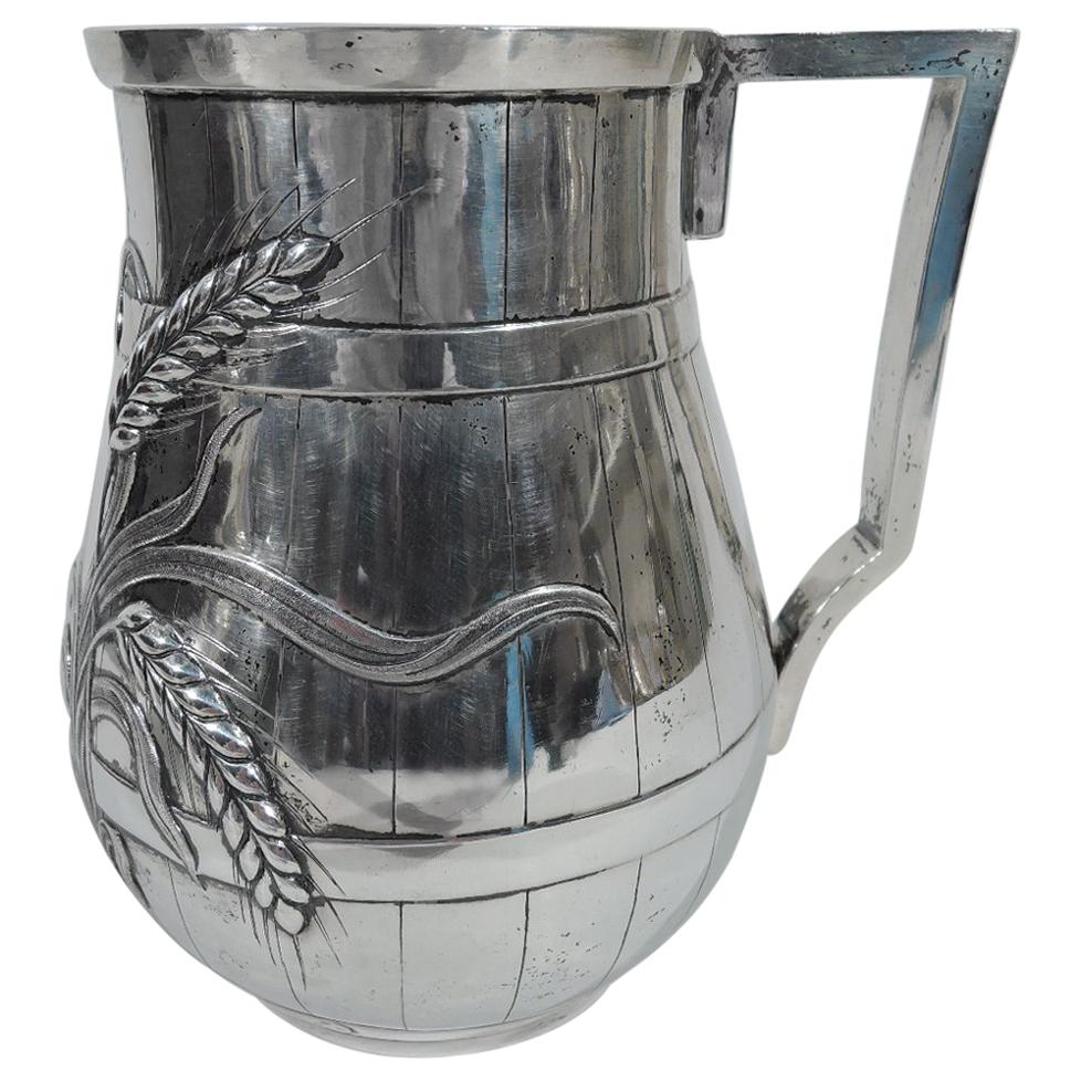 Indian Colonial Silver Beer Barrel Mug by Allan & Hayes