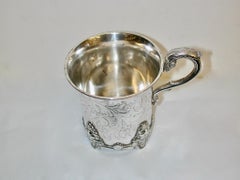 Indian Colonial Silver Christening Mug Charles Nephew & Co Calcutta Circa 1850