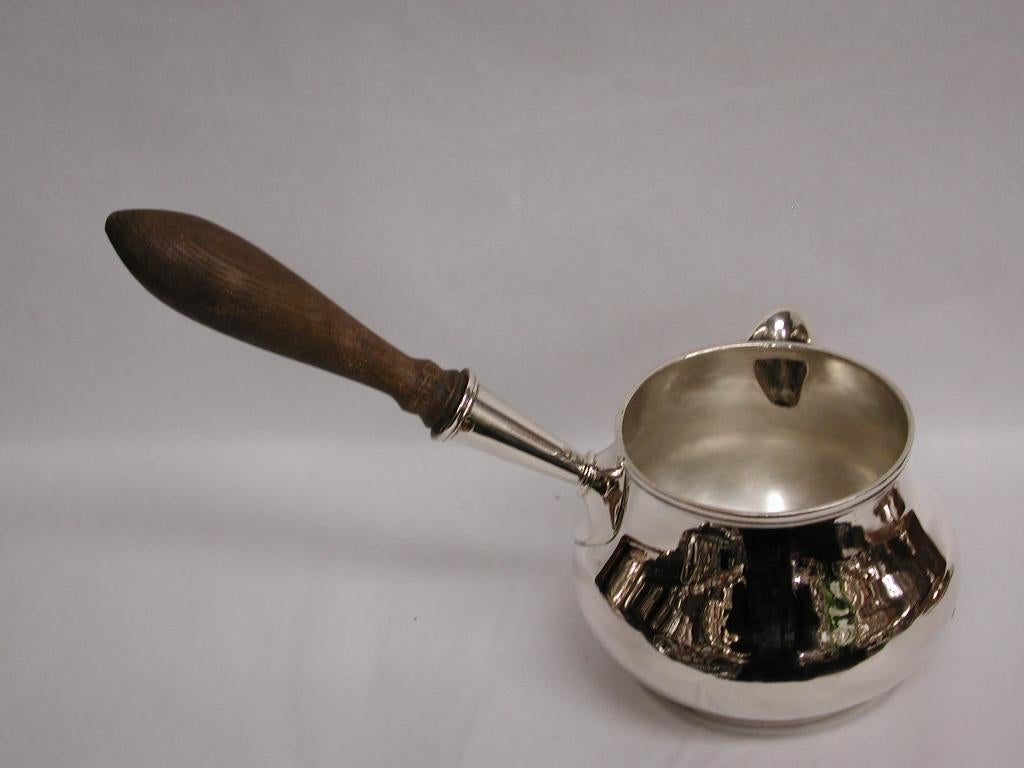 Indian Colonial Silver Lidded Brandy Saucepan, circa 1830 1