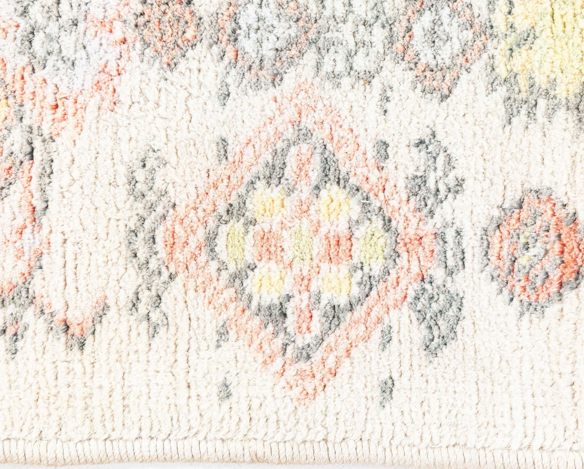 Tessuto a mano Tappeto Agra in cotone indiano Doris Leslie Blau in vendita