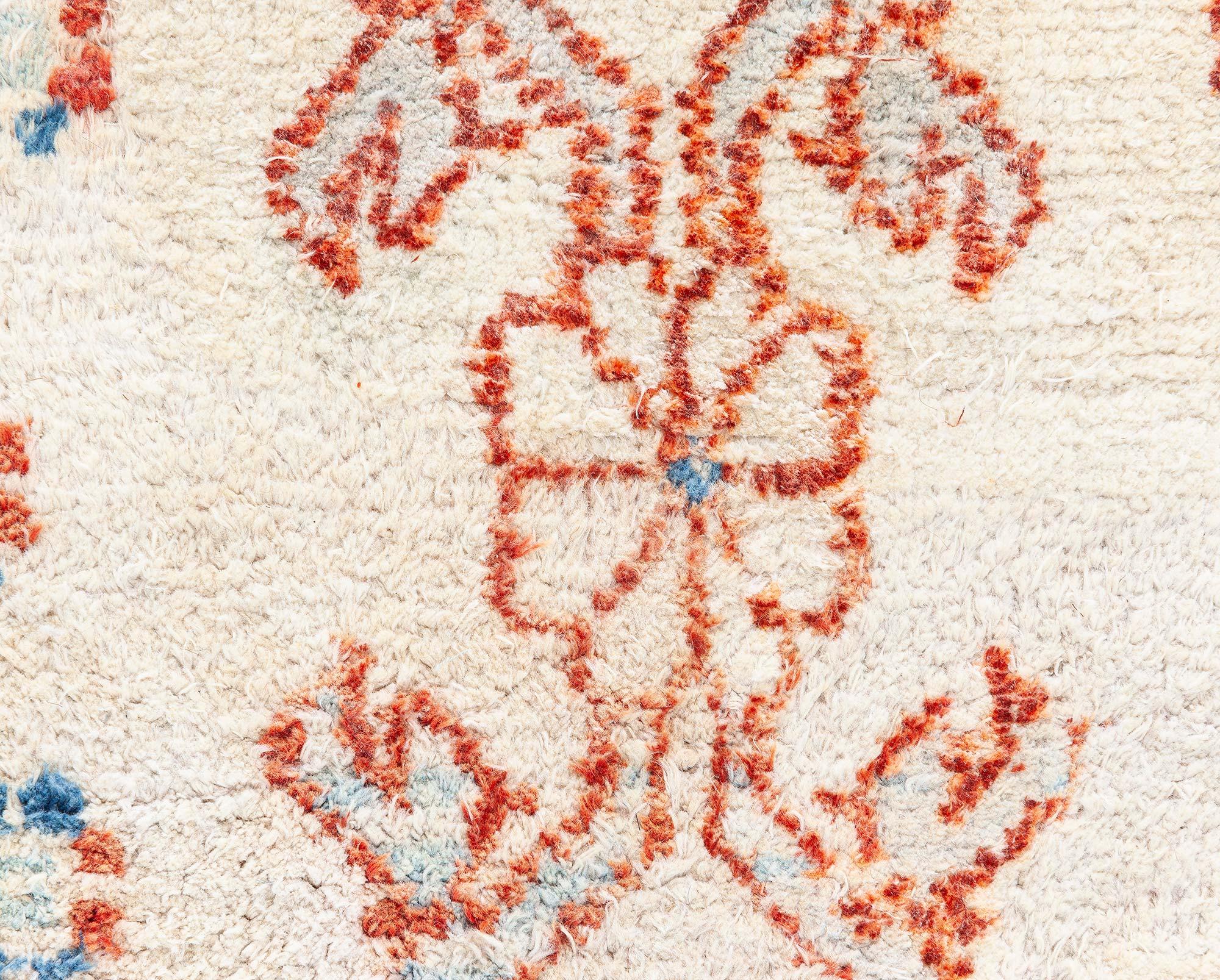 Indischer Agra-Teppich aus Baumwolle von Doris Leslie Blau im Angebot 2