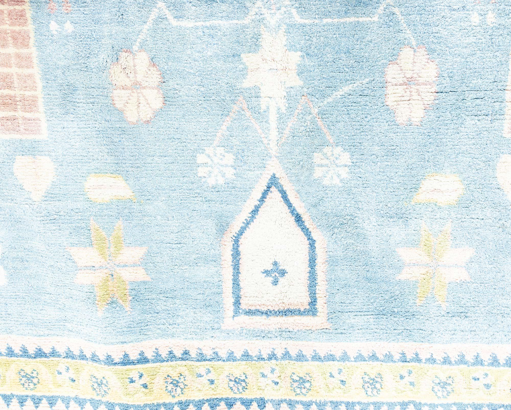 Tappeto Agra in cotone indiano Doris Leslie Blau in vendita 1
