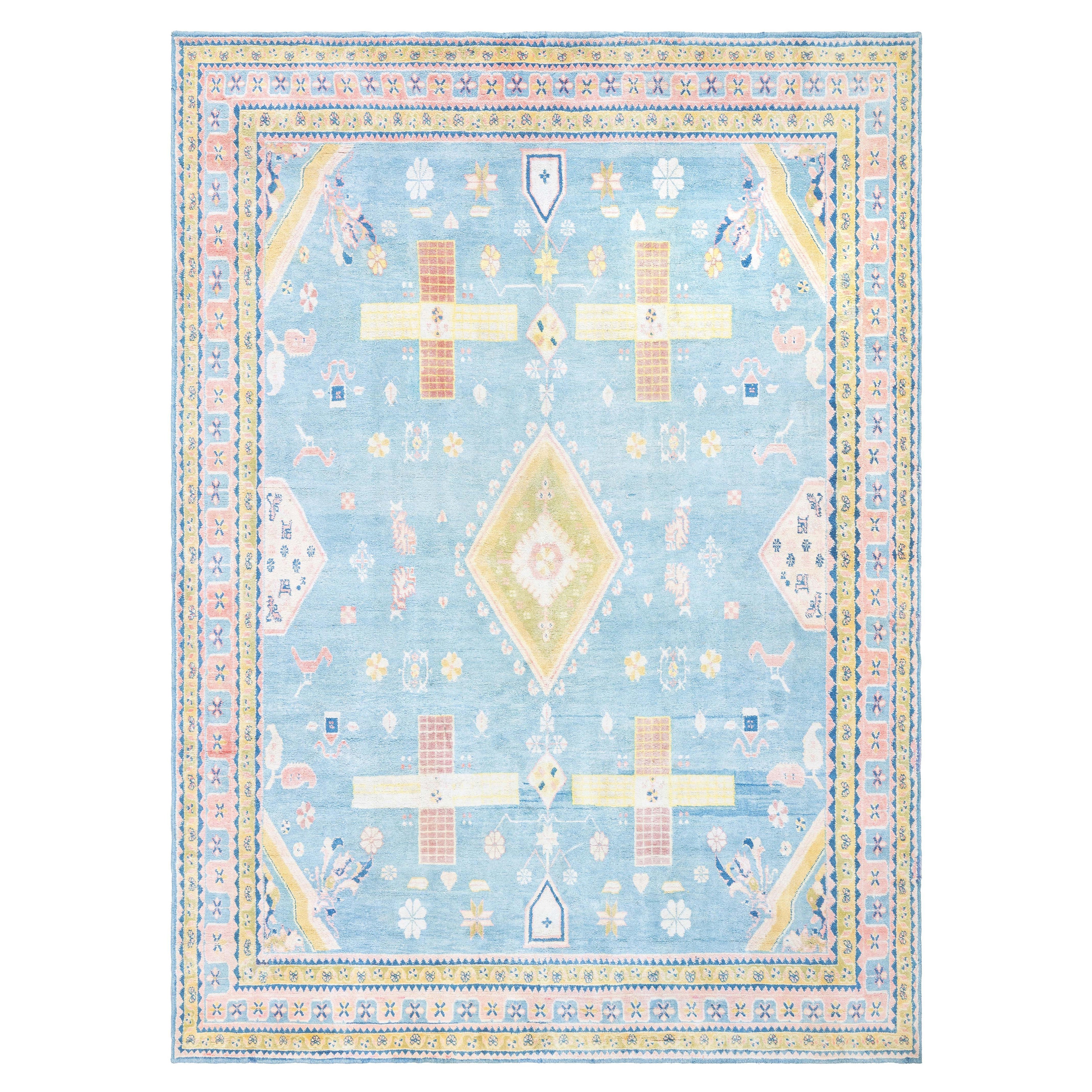 Tappeto Agra in cotone indiano Doris Leslie Blau in vendita