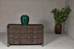 Indian Damachiya Wedding Cabinet on Legs with Floral Motifs and Horse Heads