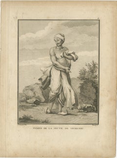 Indian Devotee of Vishnu – Engraving from Sonnerat's 1806 Voyage to India
