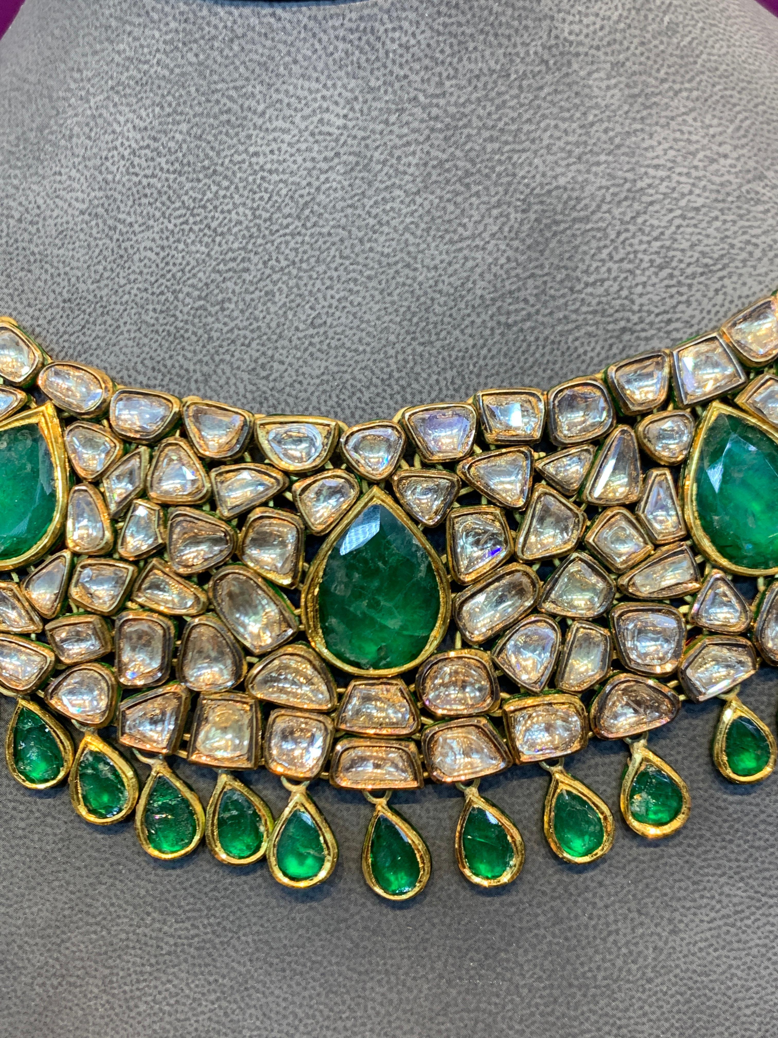 emerald indian necklace