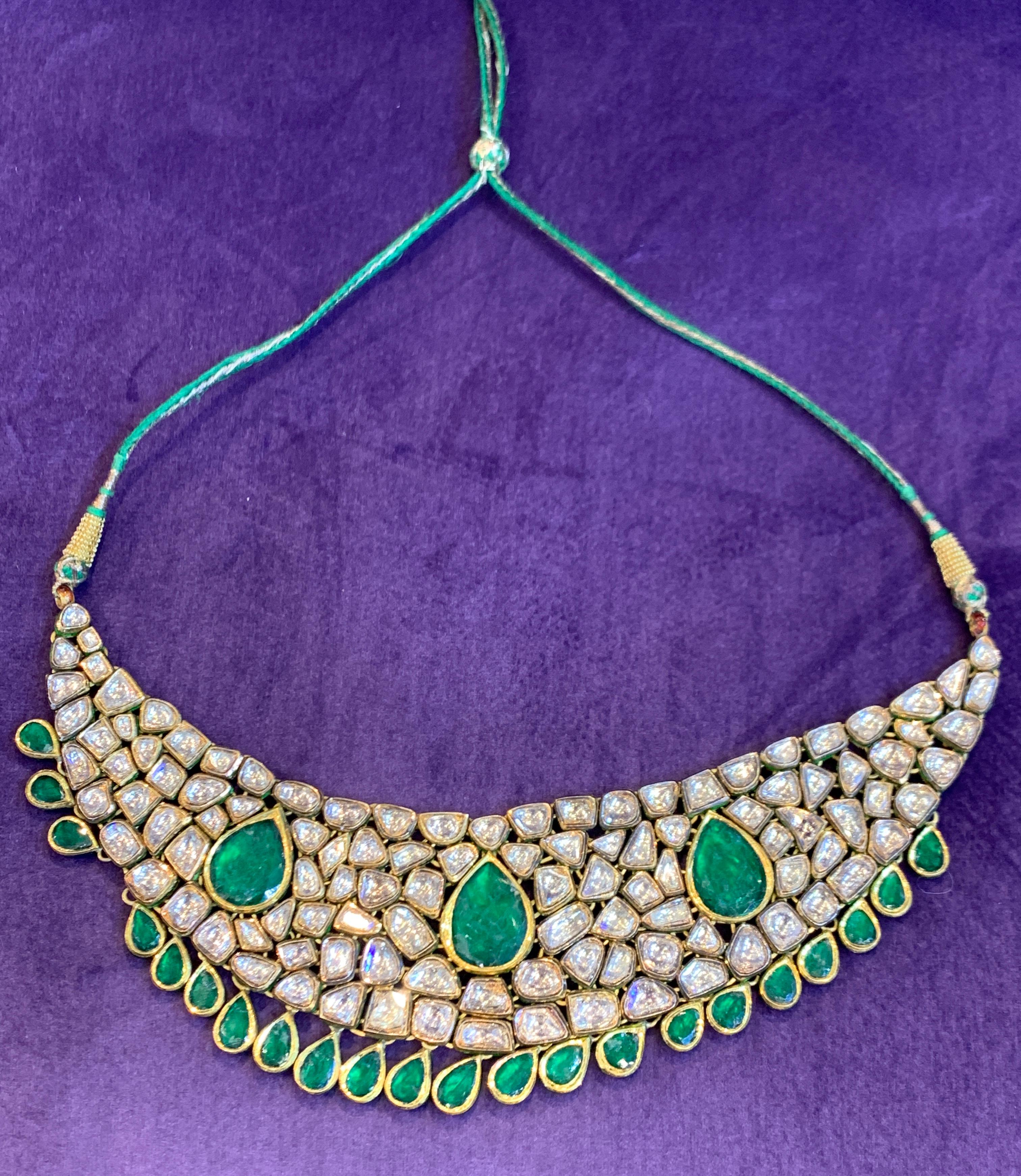indian emerald necklace