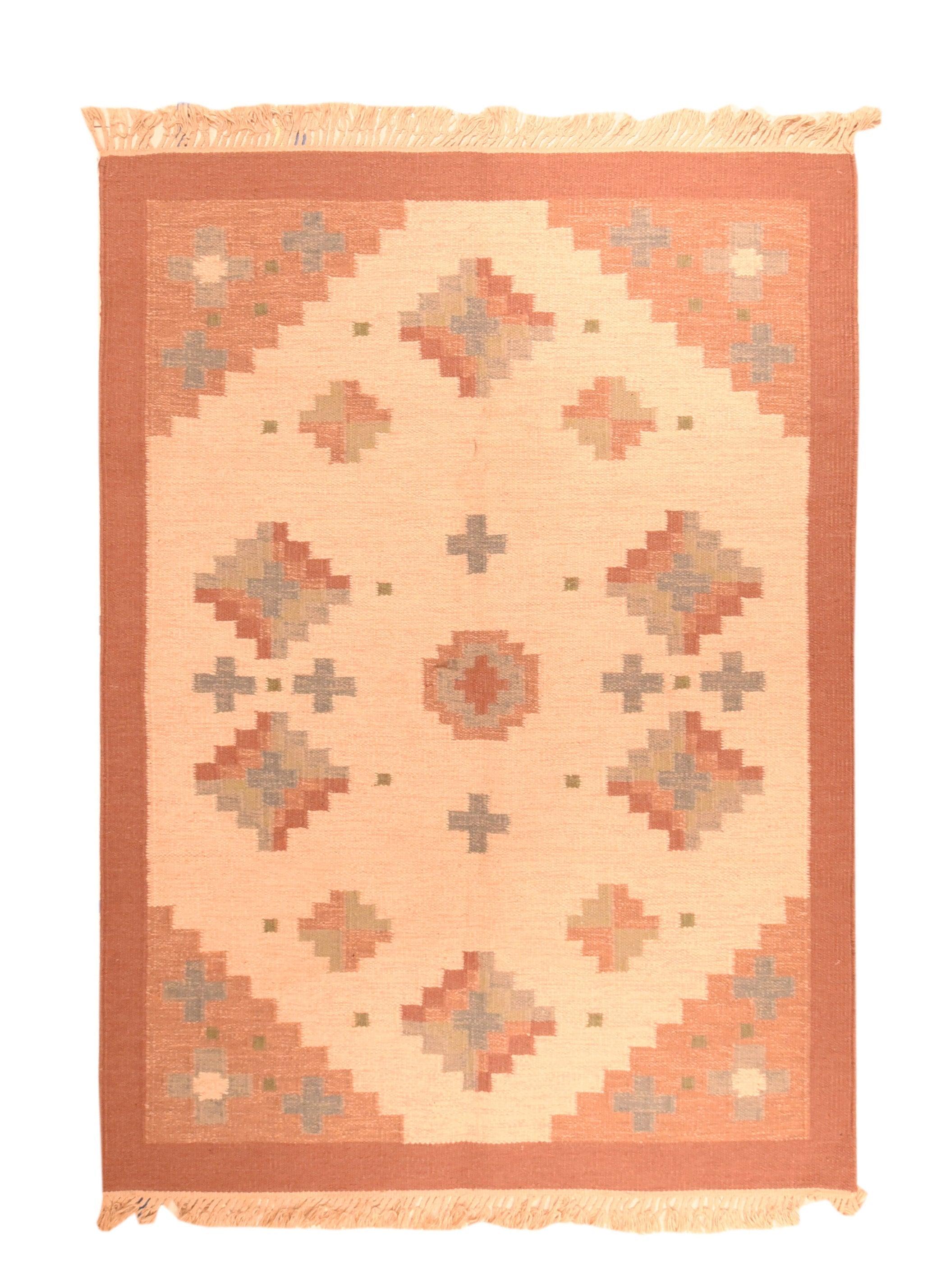Indiano Tappeto indiano Durie 4'4'' x 6'5'' in vendita