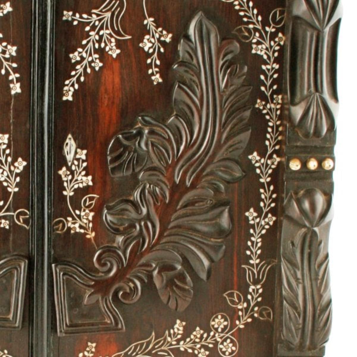 Indian Ebony Miniature Cabinet, 19th Century  For Sale 4