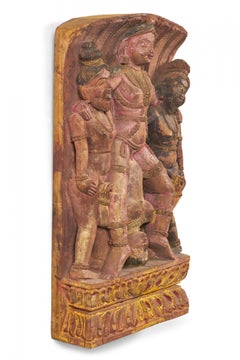 Indian Erotic Carved Wall Plaque
