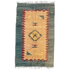 Modèle Kilim Gabbeh indien Durhie plat