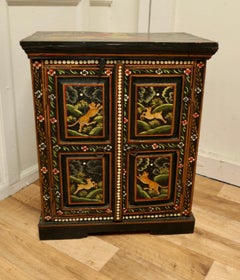 Indian Folk Art Painted Cupboard